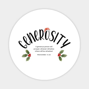 Generosity - Fruits of the Spirit 2023 Christmas | Group | Set Design Magnet